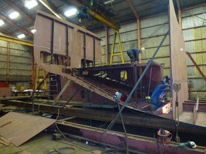 Photograph of a flower and lake