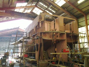 Photograph of a lake scene at dusk