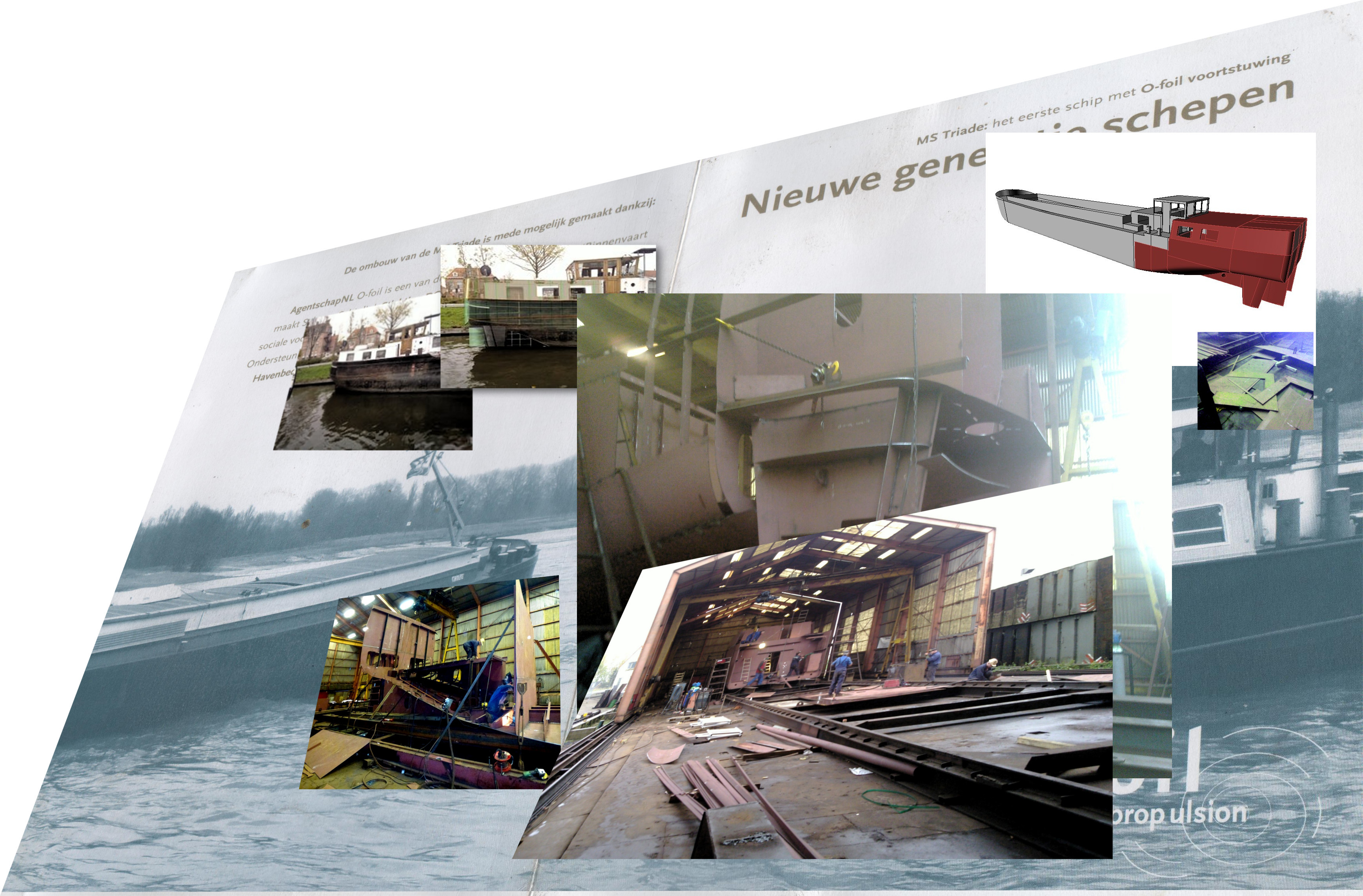 Initial building inside the hall